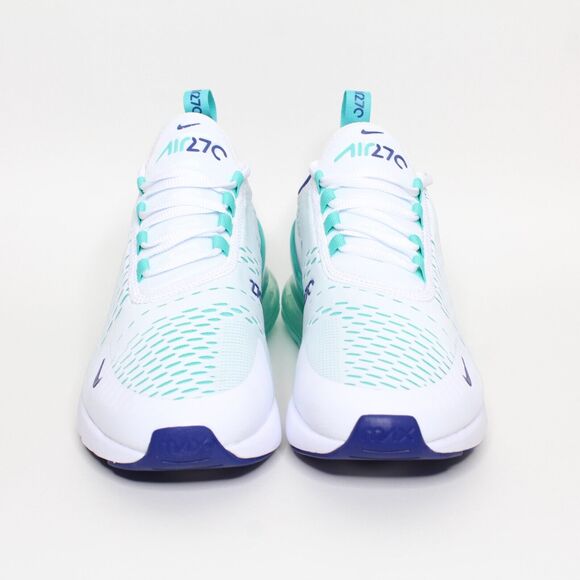 nike air max 270 white hyper jade deep royal blue